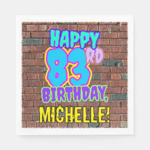 83rd Birthday ~ Fun, Urban Graffiti Inspired Look Napkin