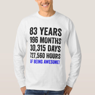 83rd Birthday // Funny Men’s Birthday Countdown T-Shirt