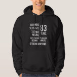 83rd Birthday Men Women Funny 83 Years Old Hoodie<br><div class="desc">83rd Birthday Men Women Funny 83 Years Old</div>