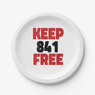 841 Surfing Otter 841Keep 841 Free California Otte Paper Plate
