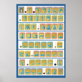 84 Asanas, Level 1 Poster