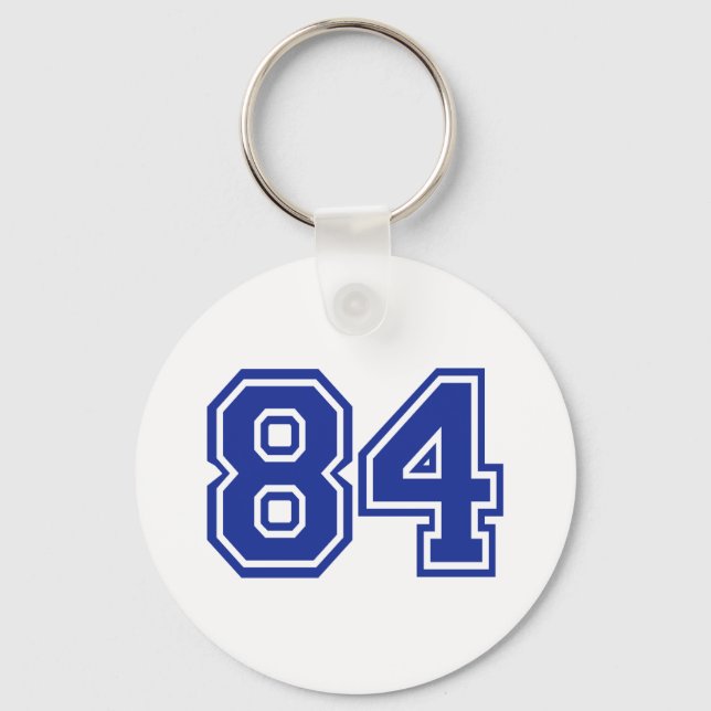 84 - number keychain (Front)