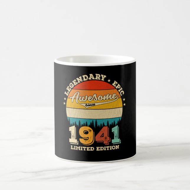 84 Year Old Bday 1941 Awesome 84th Birthday Gift Coffee Mug (Center)