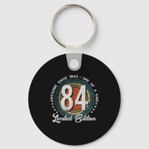 84 Year Old Vintage 1942 Limited Edition 84th Birt Keychain