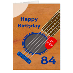 84e anniversaire Guitare Joueur Anniversaire