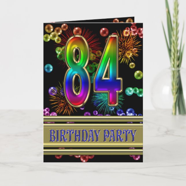 84e anniversaire Invitation (Devant)