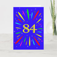84th Birthday Explosion Card
