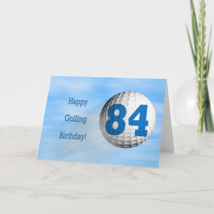 84th birthday golfing card