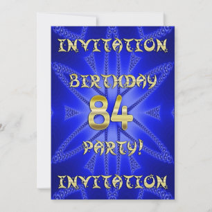 84th Birthday party invitation