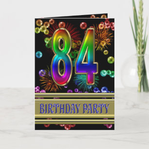 84th Birthday party Invitation
