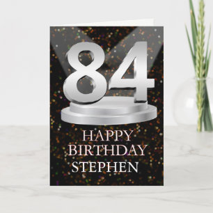 84th Birthday Spotlights Add A Name Card