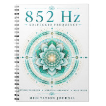 852 Hz Solfeggio Frequency Notebook – Spiritual Al