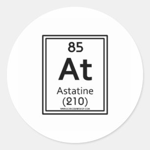 85 Astatine Classic Round Sticker
