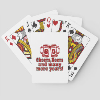 85 Cheers Beer Birthday Playing Cards