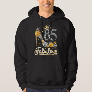 85 & Fabulous 85 Years Old 85th Birthday Diamond C Hoodie