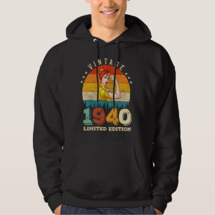 85 Year Old Bday 1940 Vintage 85th Birthday Women Hoodie