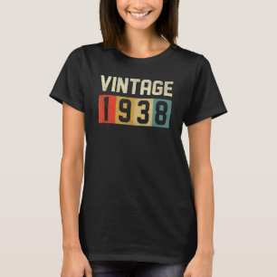 85 Year Old Vintage 1938 Made In 1938 85th Birth T-Shirt