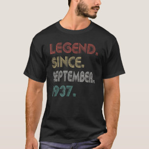 85 Years Old Vintage Legend Since September 1937 8 T-Shirt