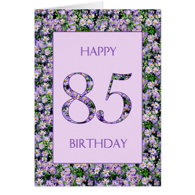 85e anniversaire de marguerites violettes (Devant)