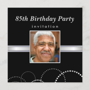 85e anniversaire - Invitations photo pour hommes