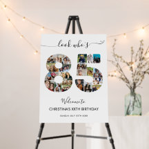 85e anniversaire Numéro 85 Photo Collage Bienvenue