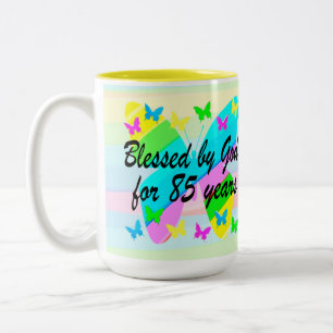 85TH BIRTHDAY BUTTERFLY BLESSINGS MUG