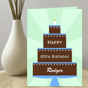 85th Birthday Card Custom Name