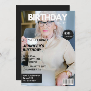 85th birthday invitations for her Magazine Cover