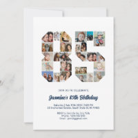 85th Birthday Number 85 Custom Photo Collage