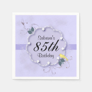 85th Birthday Party   DIY Text Napkin