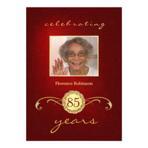 85Th Birthday Invitation Template 8