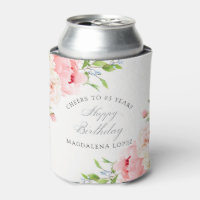 85TH Birthday Party Pink Floral Custom