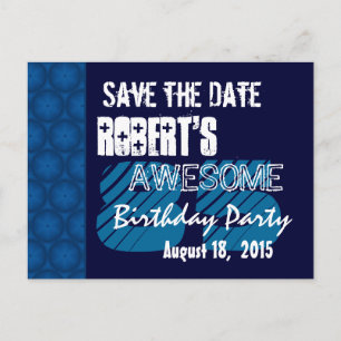 85th Birthday Party Save the Date Blue Midnight Announcement Postcard