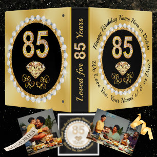 85th Birthday Photo Album, 85th Birthday Present, Binder