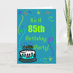 85th Invitation de fête d'anniversaire