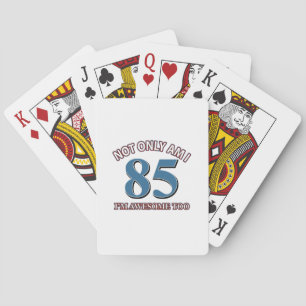 85th year designs playing cards