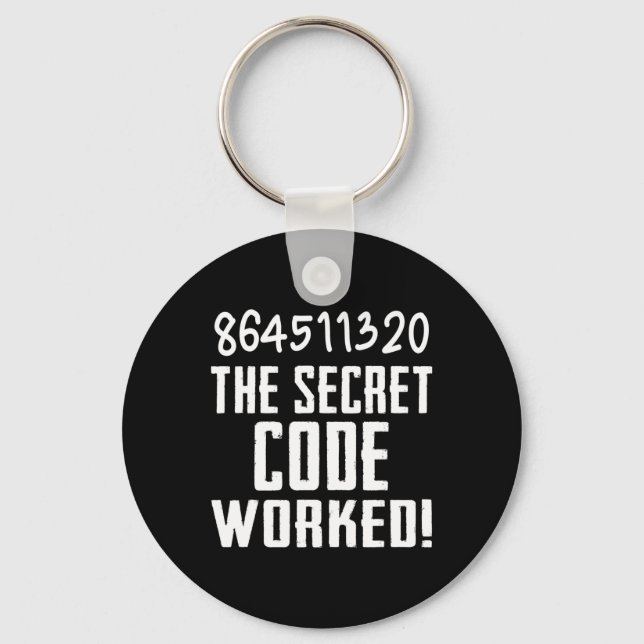 864511320 The Secret Code Worked! Trump Lost Biden Keychain (Front)