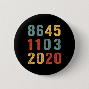 8645 1103 Vote Blue November 3 Vintage Anti Trump  2 Inch Round Button