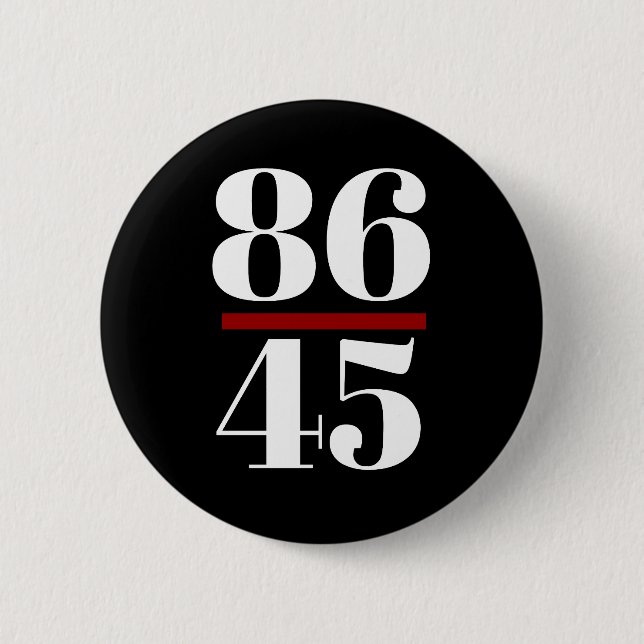 8645 Anti Trump 2 Inch Round Button (Front)