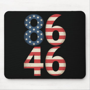 8646 American Flag Anti Joe Biden Mouse Pad