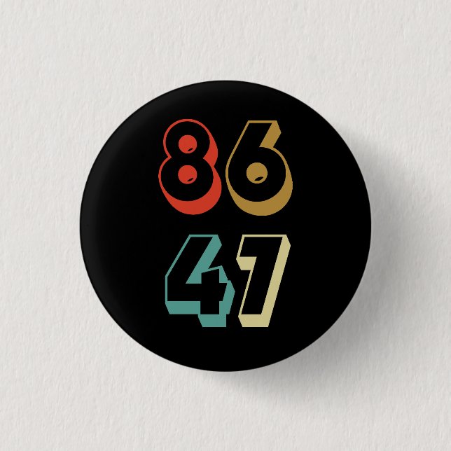 8647 Ant-Trump 1 Inch Round Button (Front)