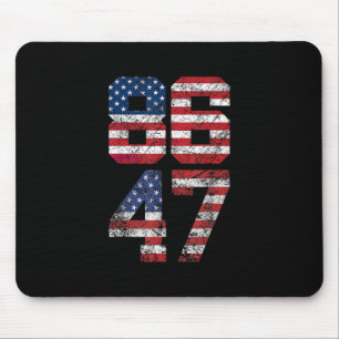 8647 Anti Trump 86 47 Retro Anti-trump Us Flag Imp Mouse Pad