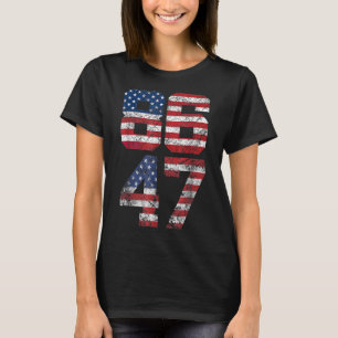 8647 Anti Trump 86 47 Retro Anti-trump Us Flag Imp T-Shirt