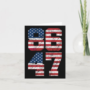 8647 Anti Trump 86 47 Retro Anti-trump Us Flag Pre Card