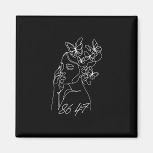 8647 Anti Trump Floral Resist 86 47 Impeach Trump Magnet