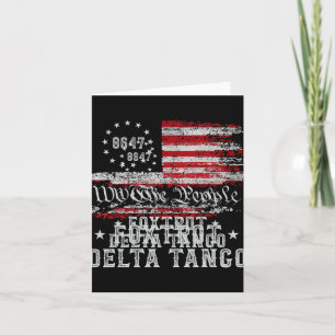 8647 Anti Trump Foxtrots Deltas Tangos Impeach 47  Card