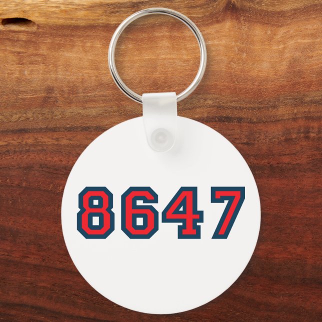 8647 Anti Trump Resistance Keychain (Front)