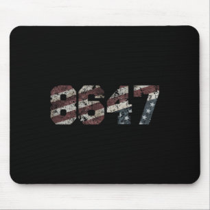 8647 Distressed Flag Style  Mouse Pad