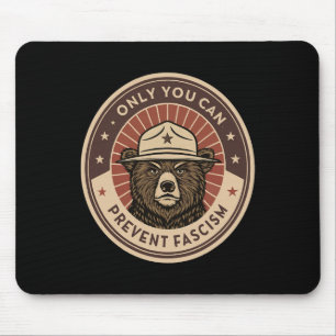 8647 - Prevent Facism - Defend Democracy Mouse Pad