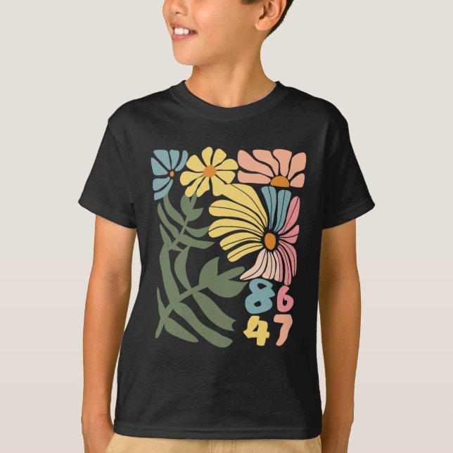 8647 Resist Subtle Floral Foxtrot Delta Tango Prot T-Shirt (Front)